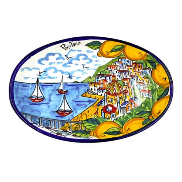 Ovale fondo Positano cm 30