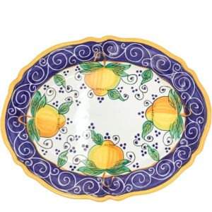 Piatto ovale limone faenza