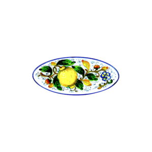 Vassoio ovale piccolo limone blu