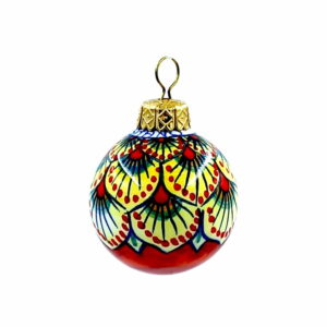 Palla di Natale in ceramica decorata a mano | Ceramica Assunta Positano